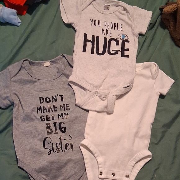 Other - Gray and White Kids One Piece Set